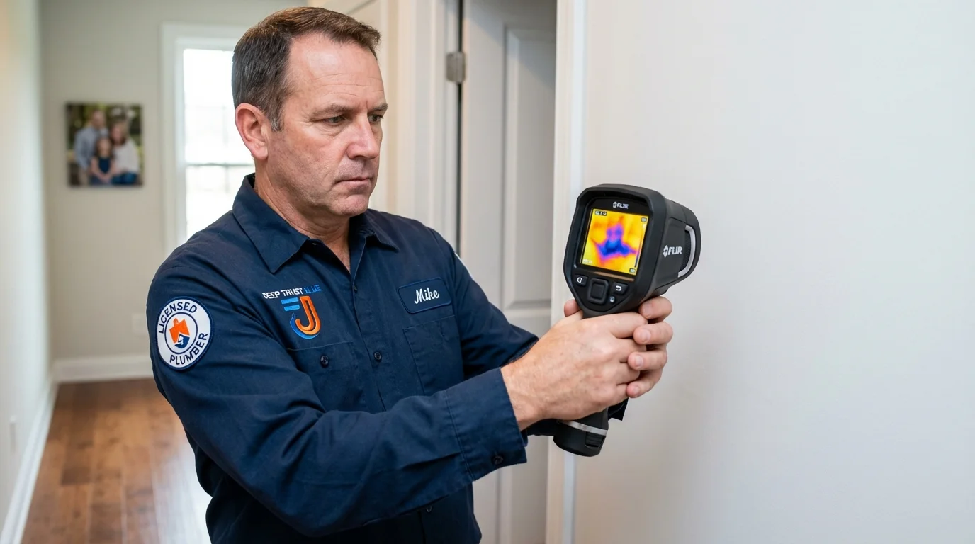 Thermal imaging leak detection by Johns Plumbing LLC in Kemah